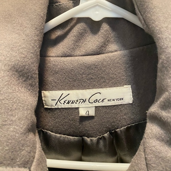 Kenneth Cole New York Taupe Pea Coat - Picture 2 of 2